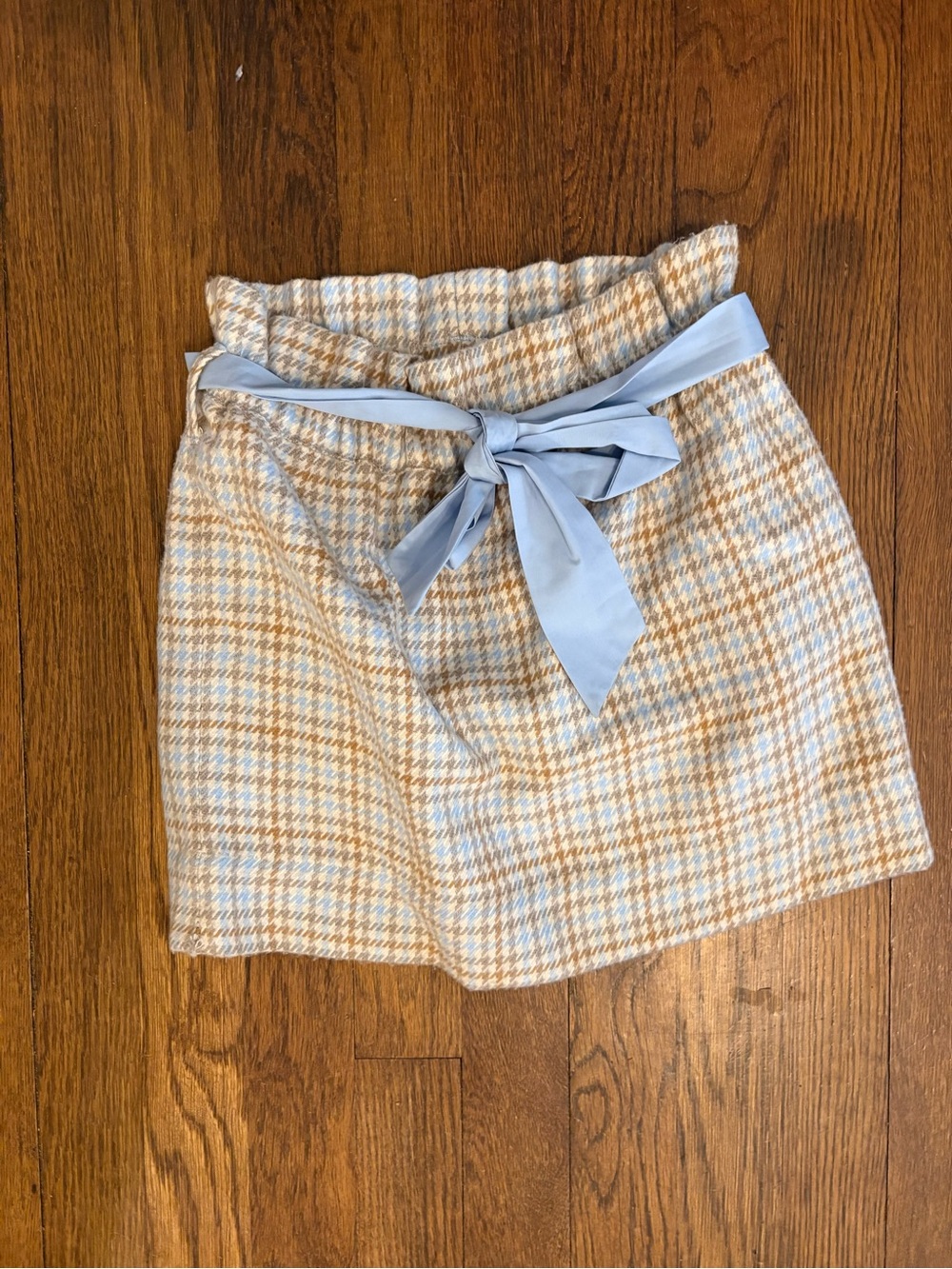 Beaufort Bonnet Paperbag Waist Skirt with Blue Tie